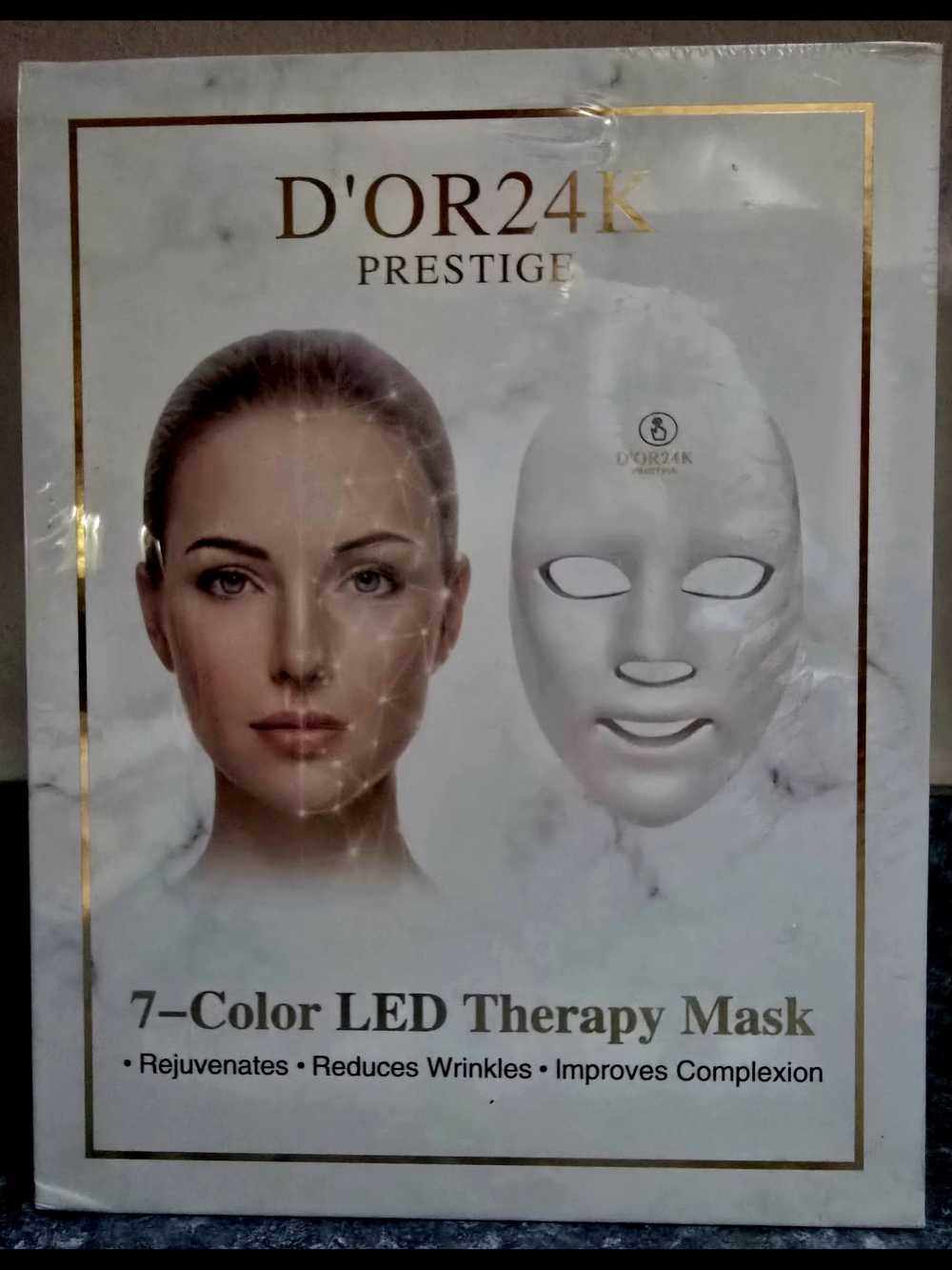 D'OR24K Prestige White 7-Color LED Therapy Mask - Women Skincare Mask - Picture 4 of 4